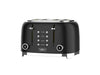 Salton NuRetro Digital 4 Slice Toaster - Midnight Black|Salton grille pain numeriques NuRetro 4 tranches - noir minuit
