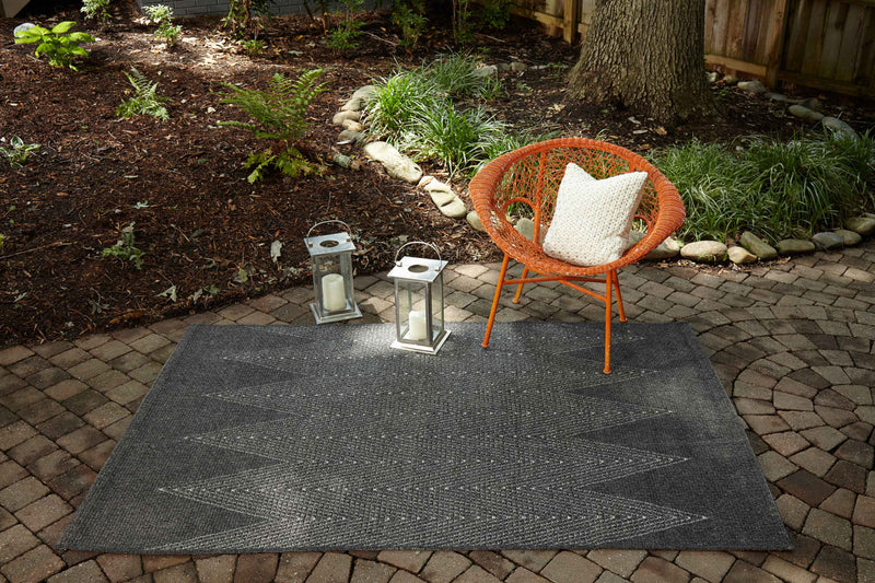 Tapis Contemporain Raven 7'10\" x 10'10\" en Gris