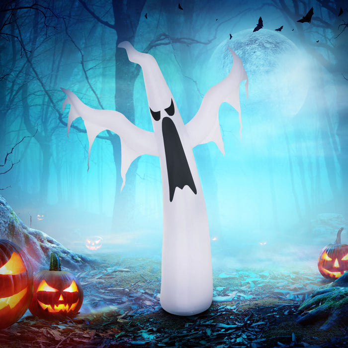 Homcom Halloween Gonflable Fantome Blanche