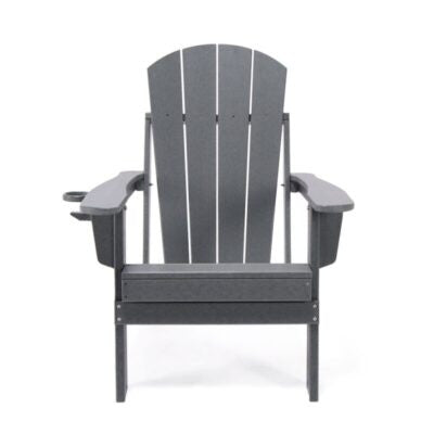 Chaise Adirondack Lake Country Outdoors en polyethylene haute densite - Grise