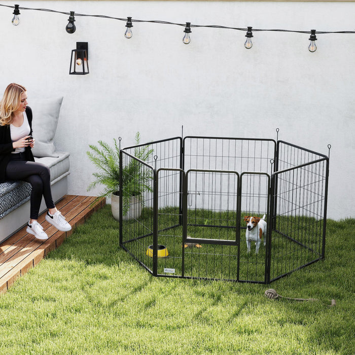 Parc pour chien petits chiens, 6 panneaux, 23,5\" de hauteur