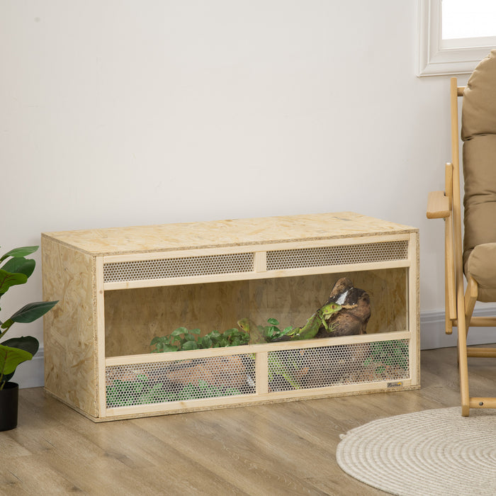 Terrarium pour reptiles, reservoir pour dragon barbu avec maille respirante