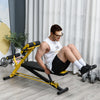 Soozier Adjustable Weight Bench Roman Chair Exercise Training Multi-Functional Hyper Extension Bench Dumbbell Bench Ab Sit up Decline Flat Black and Yellow