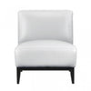 Fauteuil D'appoint Murdock En Cuir Argente