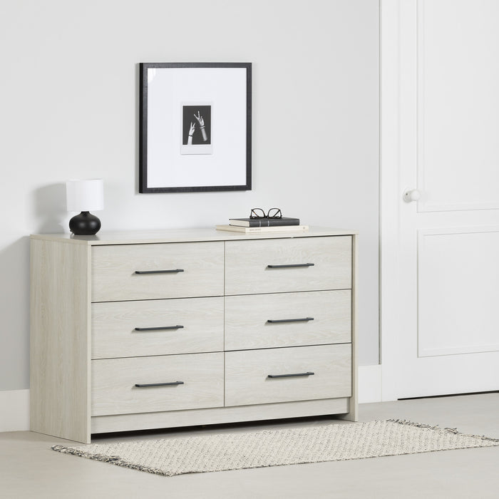  Commode Londen à 6 tiroirs - chêne hivernal
