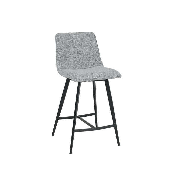 Tabouret de bar Corbin rembourre gris moyen (ens. de 2)