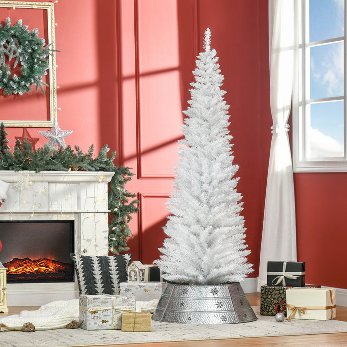 Homcom Arbre De Noel Artificiel En Forme De Crayon De 6 Pieds Avec 390 Branches