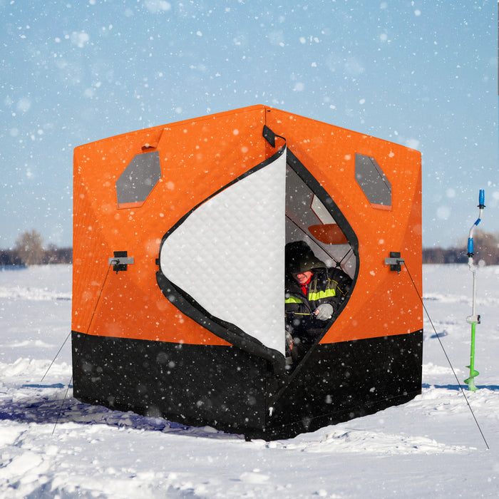 Outsunny Abri De Peche Sur Glace Avec Sac De Transport Pour 3 Personnes