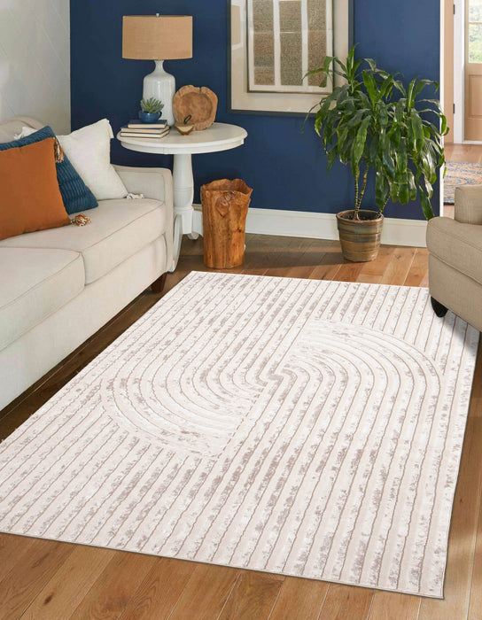 Carpette Brie ivoire - 5 pi 0 po x 8 pi 0 po  