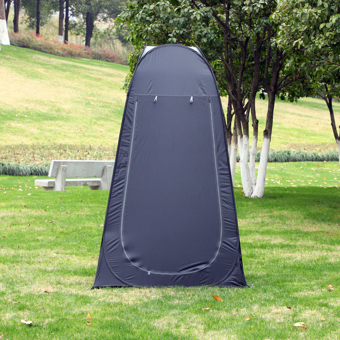 Outsunny Tente De Douche Pop Up, Exterieur Intimite Vestiaire, Noir