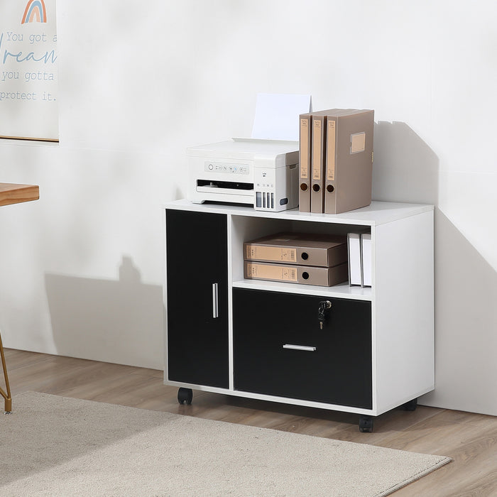 Homcom Classeur Verrouillable Avec Rail De Suspension