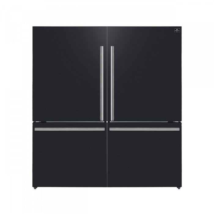 Refrigerateur cote a cote Milano de 60 po, noir, 34,4 pi³ – FFFFD1787-60BLK