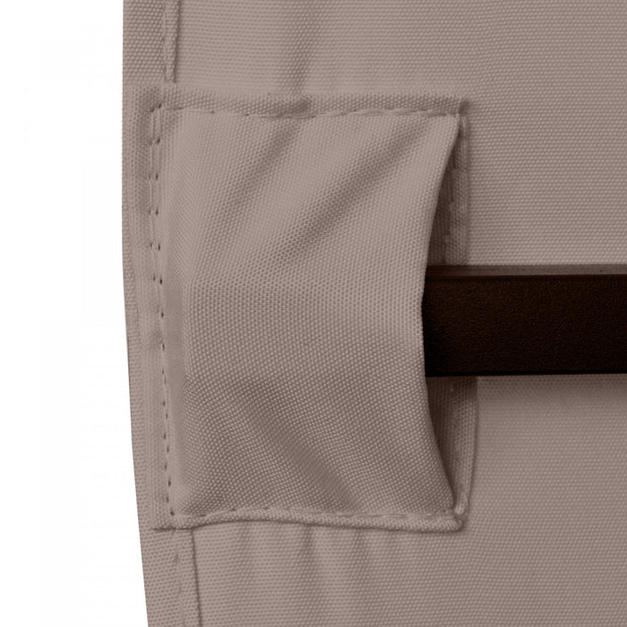 Outsunny 10' X 10' Toile De Rechange Pour Pavillon Tonnelle Tente Toit De Remplacement Gazebo De Jardin Tissu Polyester Haute Densite Anti-uv Beige