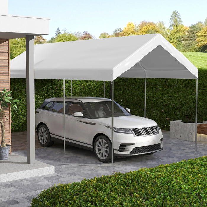 Outsunny Housse de rechange pour auvent avec cordons elastiques, blanc
