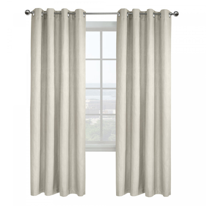 Panneau de rideau coupe-lumière à œillets Ethan blanc de Thermaplus - 52 x 95