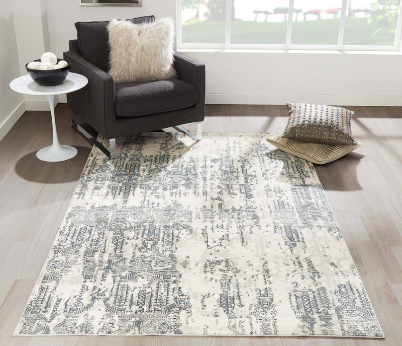 Tapis Traditionnel Claudia 8'11\" x 12'6\" en Gris