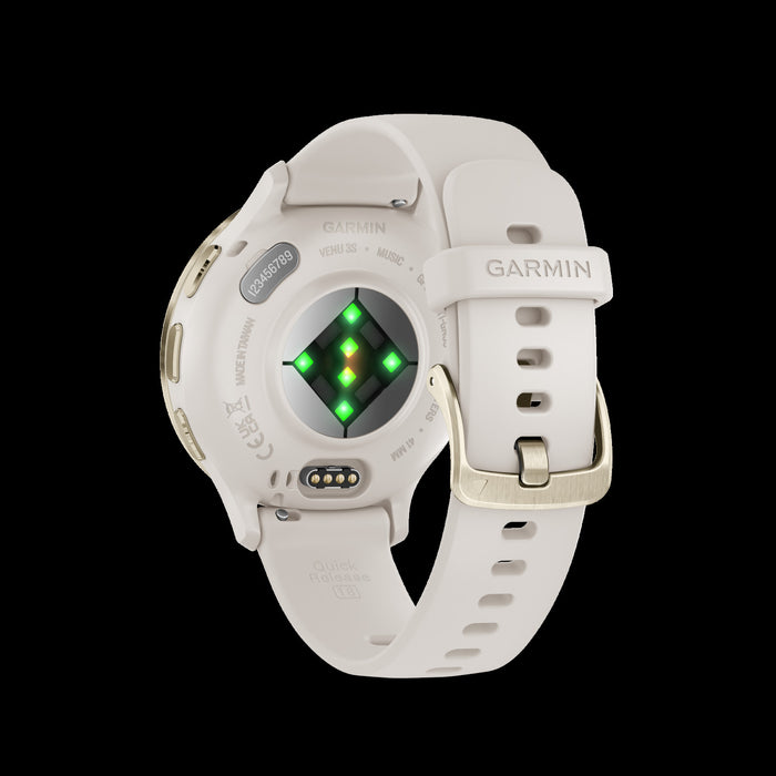 Garmin Venu® 3s Montre Gps Intelligente - Suivi De Sante Avec 14 Jours D'autonomie, 41 Mm - Boitier Ivoire