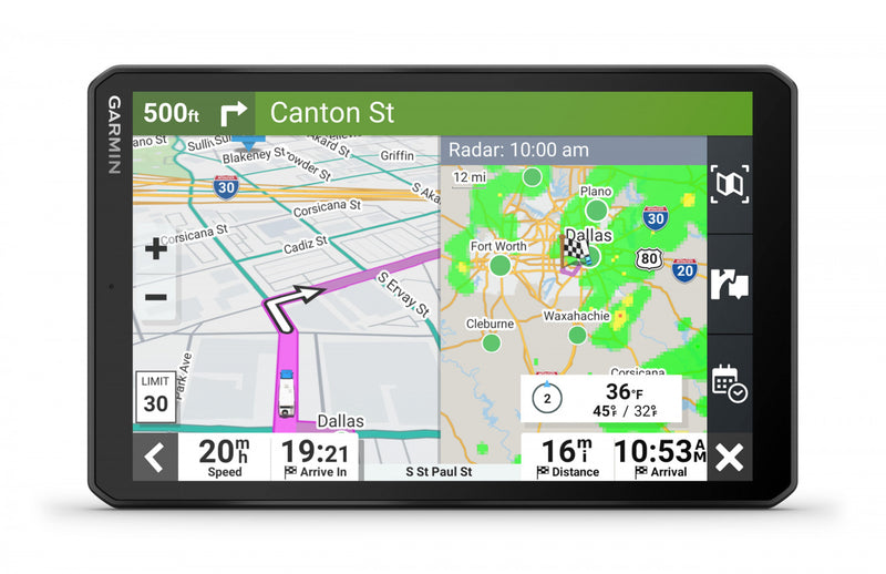 Garmin Rv 895, Gps Navigateur Rv 8\" - Itineraires Personnalises Et Avertissements Routiers Avec Ecran Ips Large De 8\"