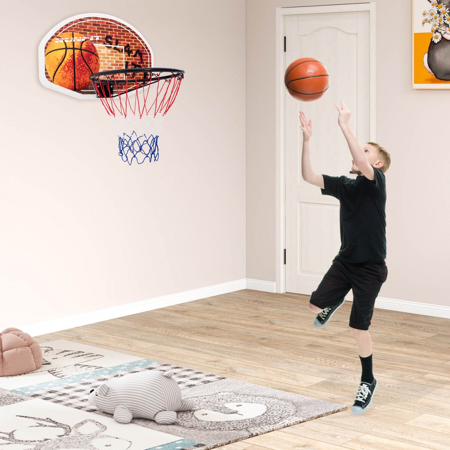 Mini Panier De Basket-Ball Pour Bureau Et Chambre - Panier Poubelle Amusant