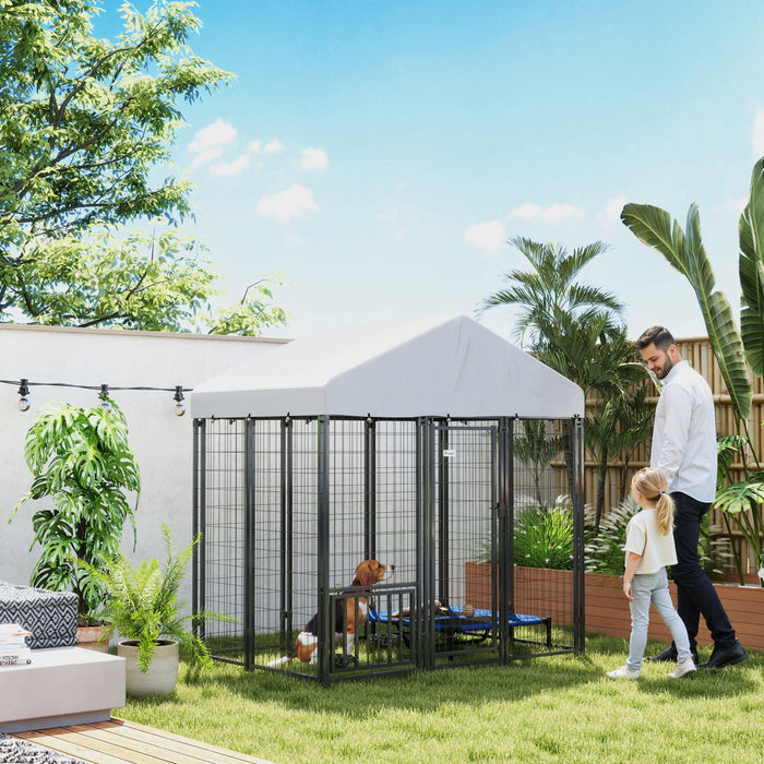 Niche D'exterieur Pour Chien Avec Gamelles, 5,9 X 4 X 6 Pi
