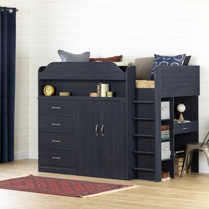 Asten Lit Mezzanine Avec Bureau - Myrtille