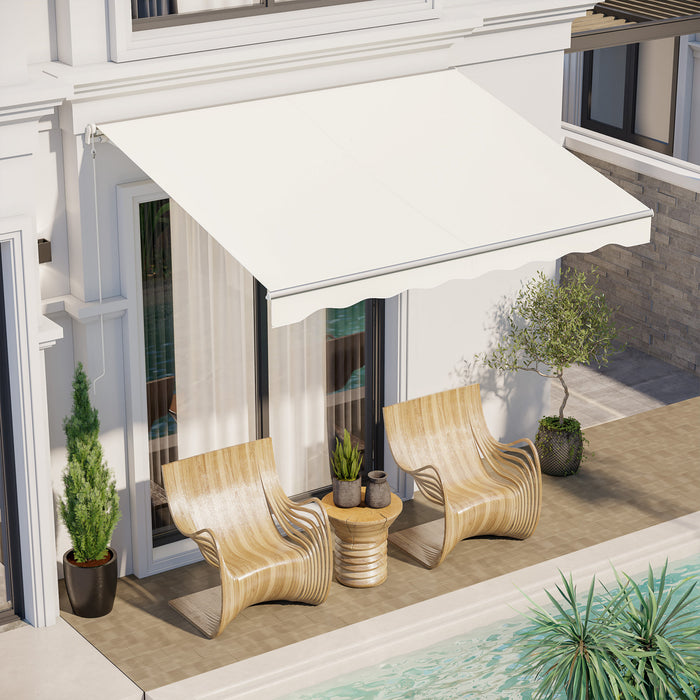 Outsunny 10' X 8' Auvent Retractable Electrique Avec Telecommande