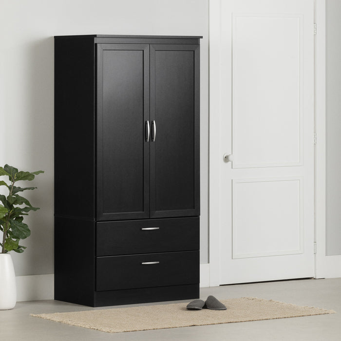 Acapella Armoire penderie Noir solide, de Meubles South Shore