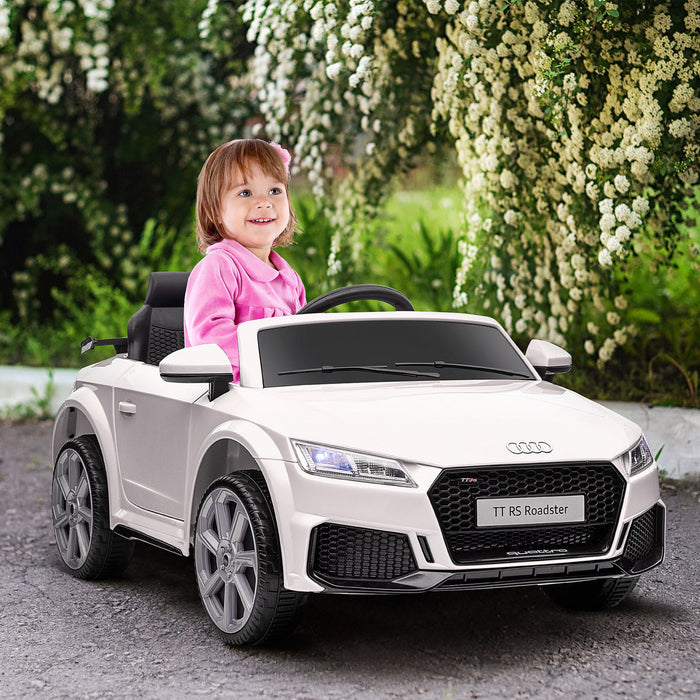 Aosom Sous Licence Officielle Pour Enfants Avec Telecommande, Roue De Suspension, Vitesse Reglable, Blanc