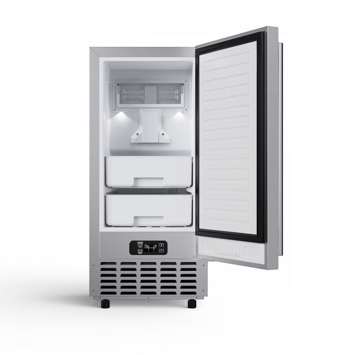 Cristallo Machine a glacons de 15 pouces autonome/sous le comptoir, 66,1 lb, acier inoxydble - FIMBI7307-15S