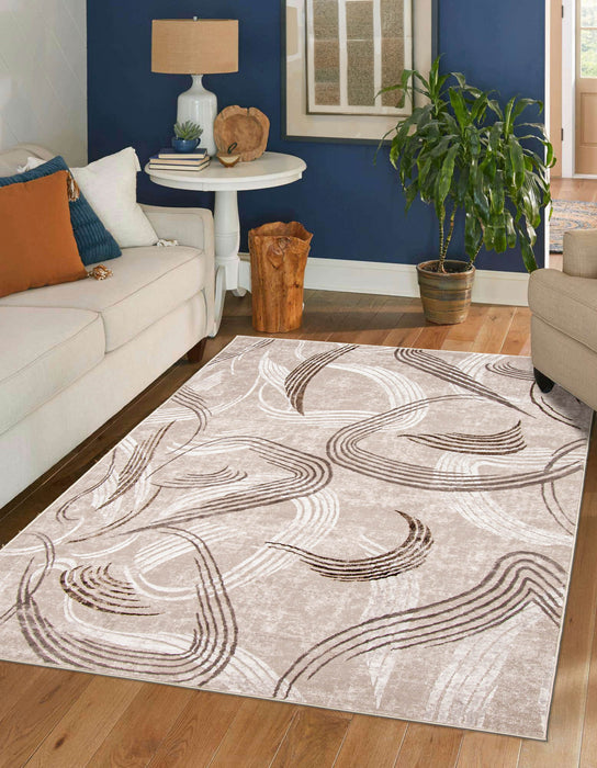Carpette Wisp taupe - 5 pi 0 po x 8 pi 0 po