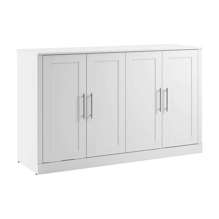 Armoire-grand lit Pur de Bestar de 75 po (L) avec matelas - blanche