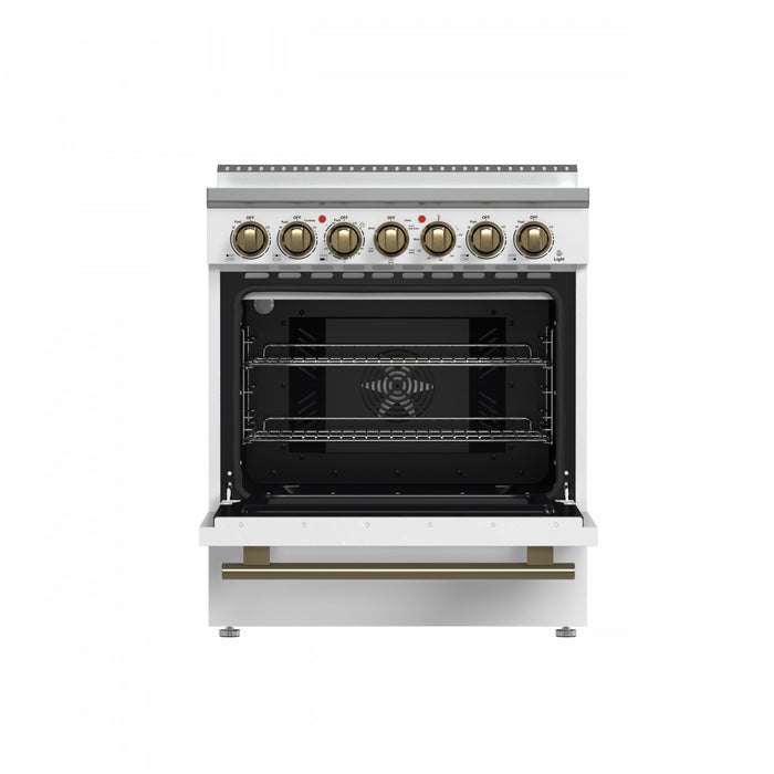 Cuisiniere electrique blanche Paolo 30 po, 4,38 pi³ - FFSEL6011-30WHT