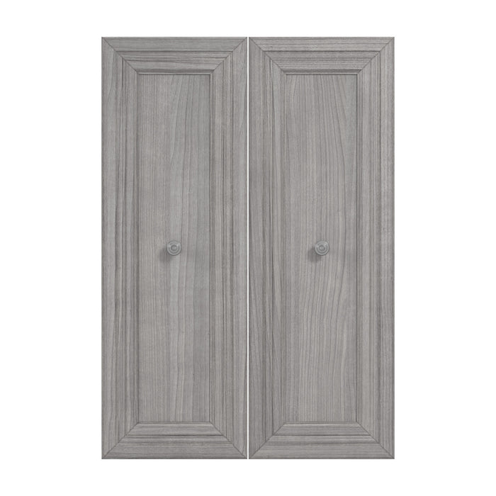 Ensemble de 2 portes Versatile de Bestar pour organisateur de garde-robe de 25 po (L) - gris platine