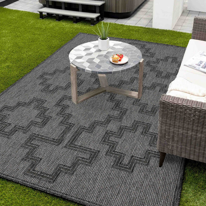 Tapis Transitionnel Esina 5'3\" x 7'0\" en Gris
