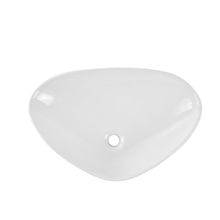 Lavabo de salle de bain Shawny blanc