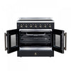 Galiano 36 Inch French Door Electric Range, 5 radiant burners, 5.36 cu.ft., Black - FFSEL6917-36BLK | Cuisiniere electrique Galiano de 36 po a portes francaises, 5 foyers, 5,36 pi³, noir – FFSEL6917-36BLK