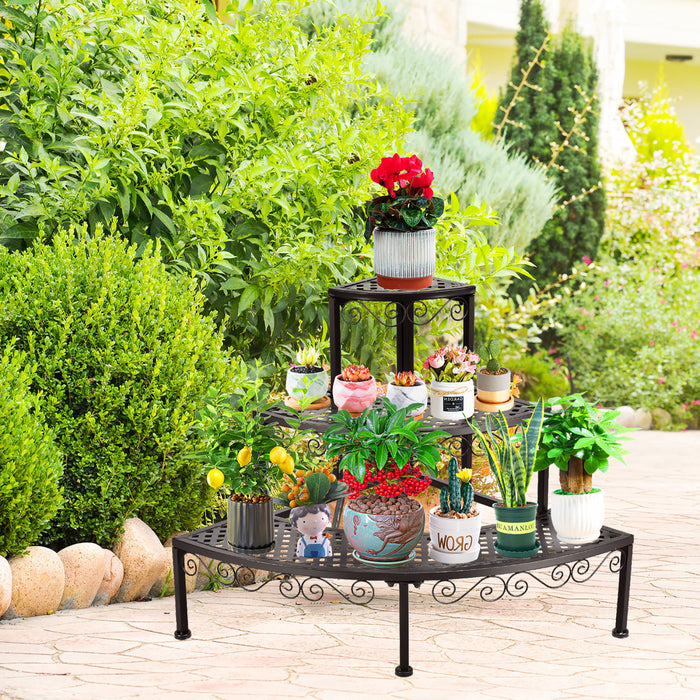 Etagere Eventail A Plantes – 3 Plateaux
