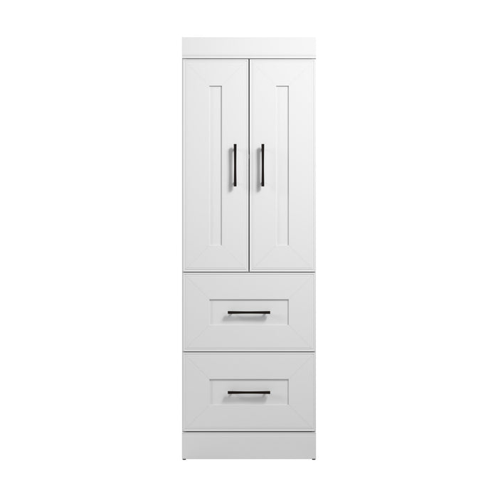 Garde-robe Edge de Bestar de 25 po (L) - blanche