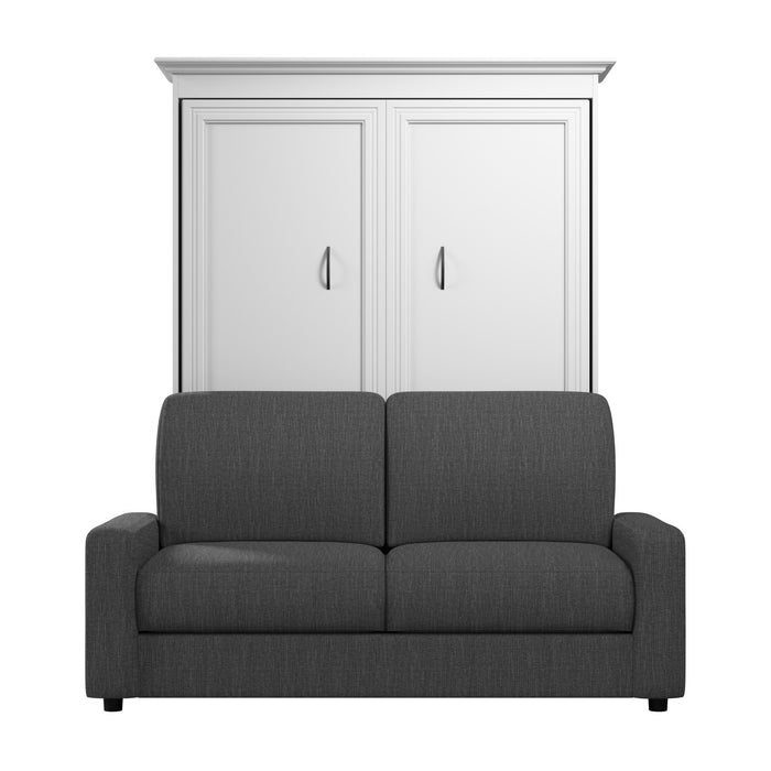 Lit double escamotable Versatile de Bestar avec sofa (73 po [L]) - blanc