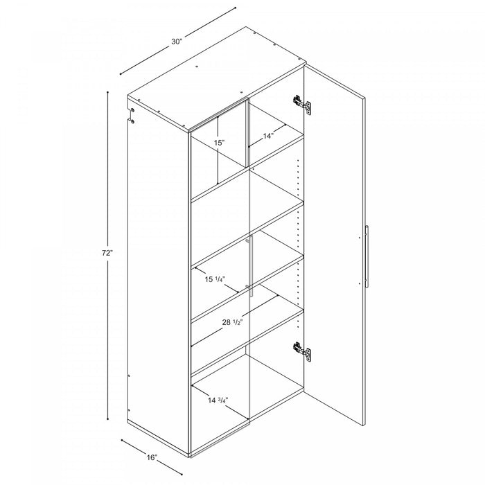 Hangups Armoire De Rangement De Garage 30 Pouces – Gris Clair