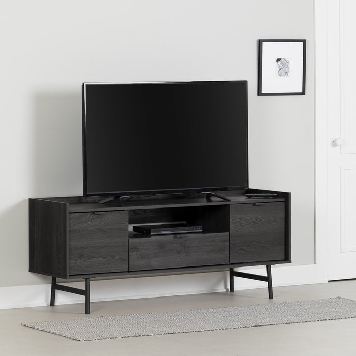 Meuble pour téléviseur City Life avec rangement - chêne gris
