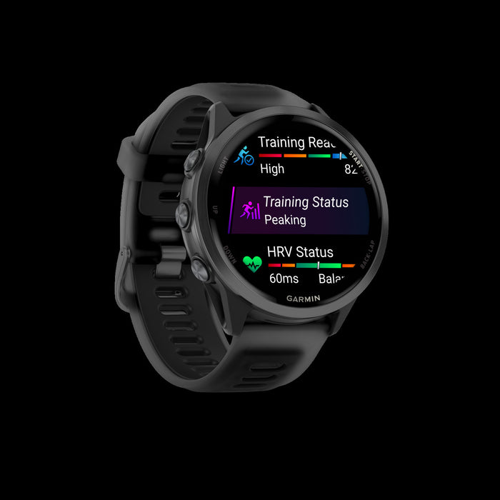 Garmin Forerunner 570 Smartwatch 47mm, Amoled, Slate Gray Aluminum, Black, Gps Fitness Tracker, Running, Triathlon, 11-jour Batterie