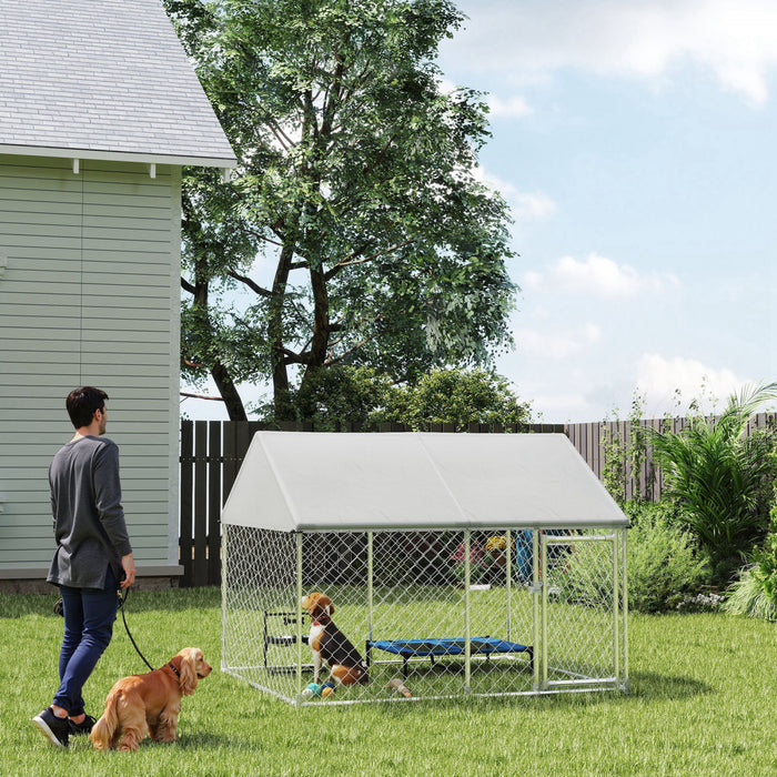 Chenil D'exterieur Pour Chien Avec Housse 2,1' X 1,8' X 1,6'