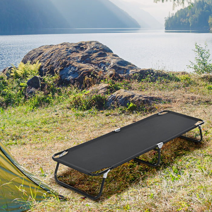 Outsunny Lit De Camping Pliant Pour Adultes, Lit De Couchage Portable