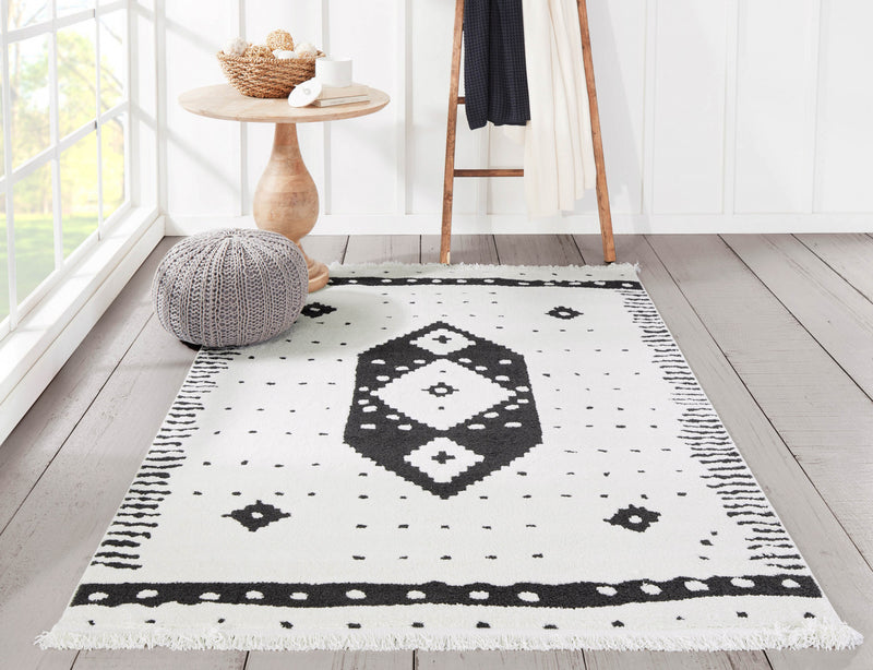 Tapis Contemporain Lyra 9'10\" x 12'10\" en Ivoire