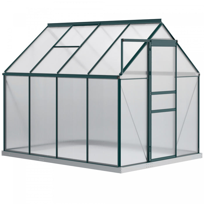 Outsunny Serre Exterieure En Polycarbonate 6' X 8' X 6.5'