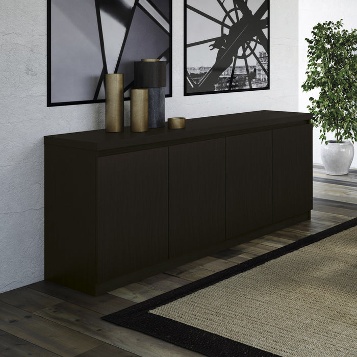Buffet contemporain moderne viennois 62\" en noir