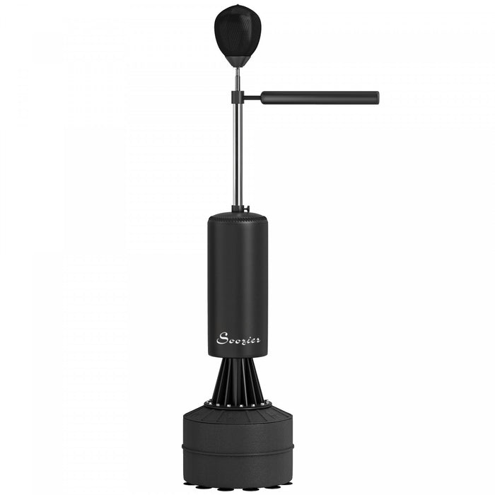 Soozier Support autoportant pour sac de boxe avec speed ball, noir