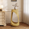 Brio 26.57" Rustic Tree-Stump MGO Accent Table, Unique Wood Grain Indoor Side Table, Natural | Table d'appoint style souche Brio 26,57 pouces MGO, table laterale interieure grain de bois unique, naturel