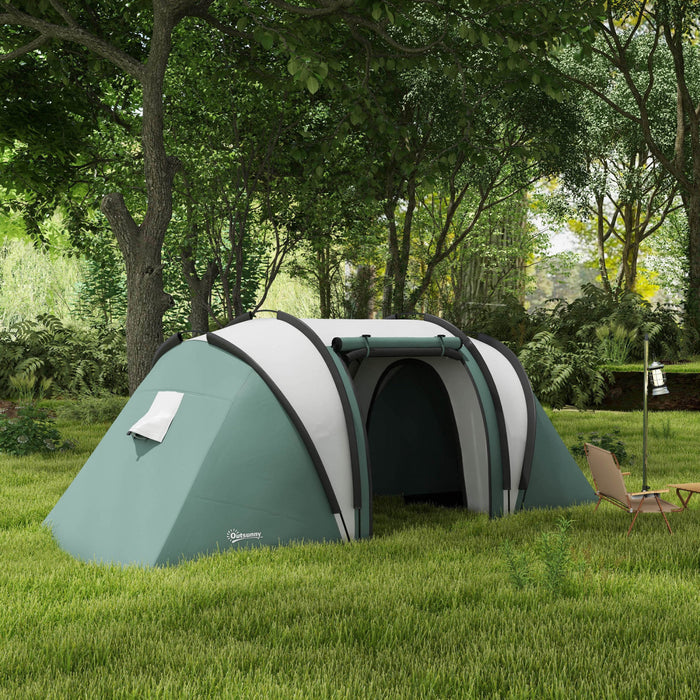 Outsunny Tente de Camping avec 2 Chambres et Salon, Etanche 3000 mm